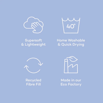 NIGHT OWL® - NATURAL COTTON WAFFLE COVERLESS DUVET - DOUBLE 10.5 tog - GREY House, Home & Garden