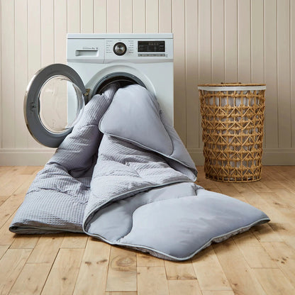 NIGHT OWL® - NATURAL COTTON WAFFLE COVERLESS DUVET - KING SIZE 10.5 tog - GREY House, Home & Garden