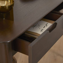 Norway 2 Drawer Dark Walnut Console Table