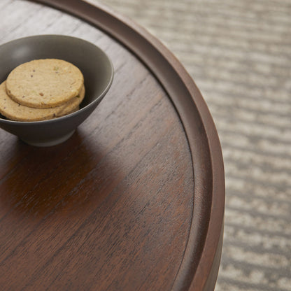 Norway Walnut Round Coffee Table Fishe and Lilly