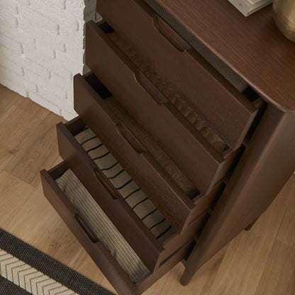 Norway Walnut Tallboy Fishe and Lilly