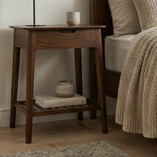 Norway Dark Walnut Bedside Table
