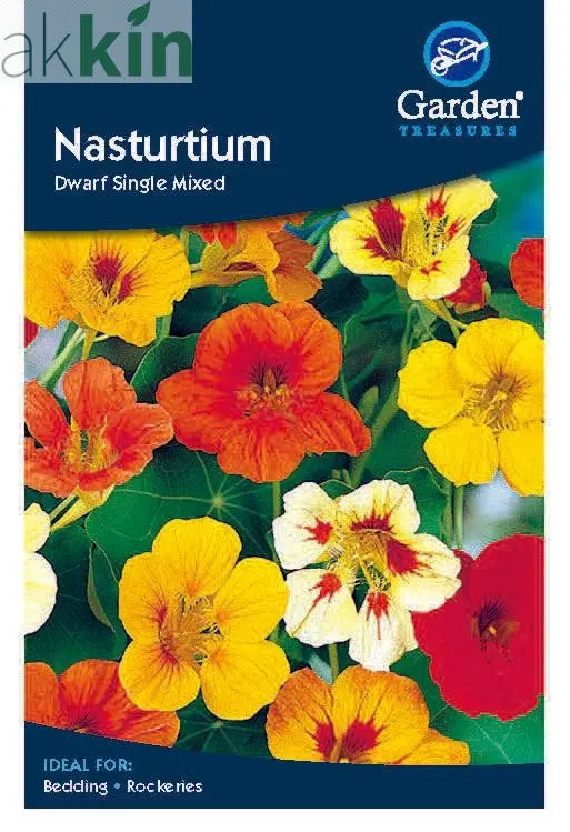 Nasturtium Dwarf Single Mixed Seeds One Click Plants
