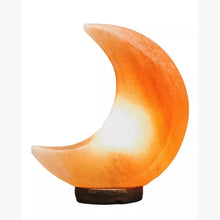 Nepal Crescent Moon Pink Natural Salt Lamp AK Kin Garden Supplies