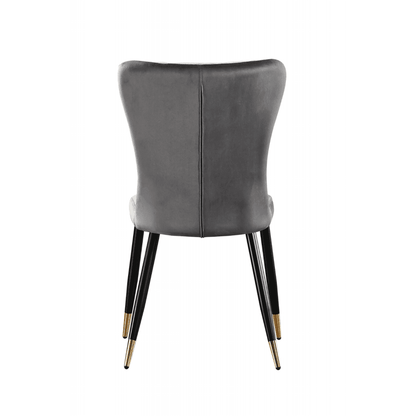New York LUX Velvet Dining Chair with Metal Legs - Scandinavian Inspired PN Home