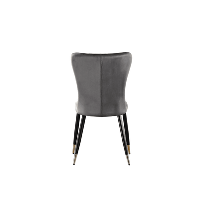 New York LUX Velvet Dining Chair with Metal Legs - Scandinavian Inspired PN Home