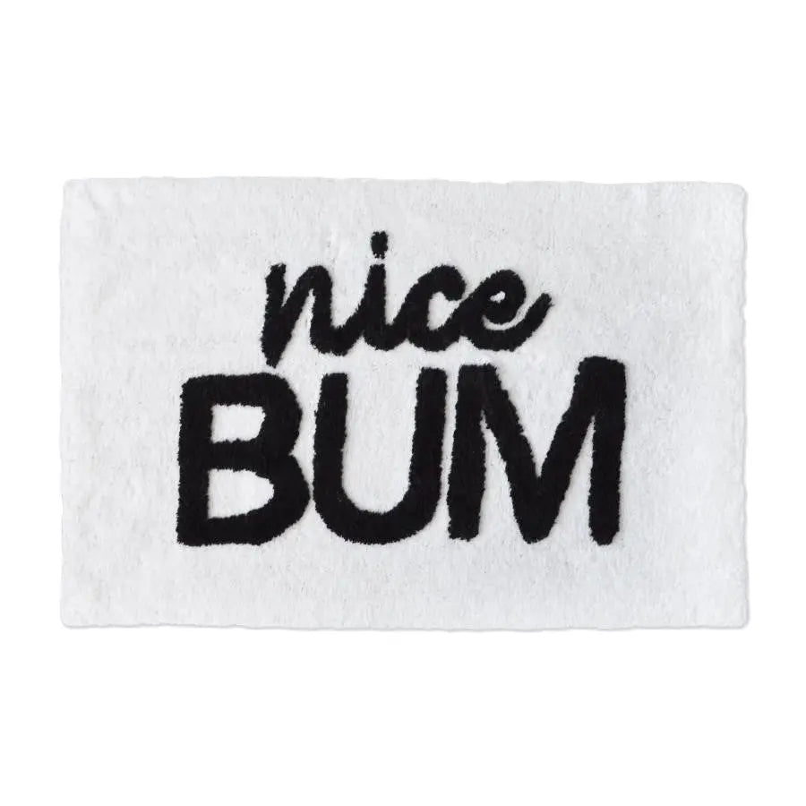 Nice Bum Slogan Bath Mat 50 x 80cm AK Kin Garden Supplies