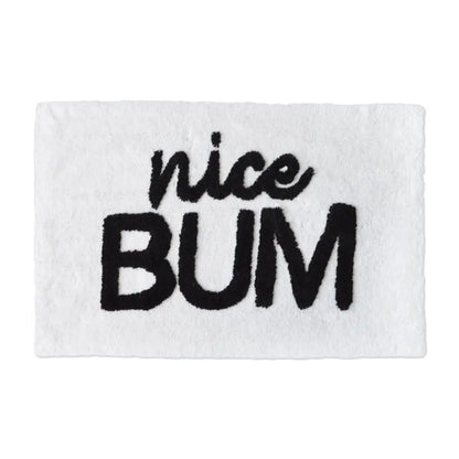 Nice Bum Slogan Bath Mat 50 x 80cm AK Kin Garden Supplies