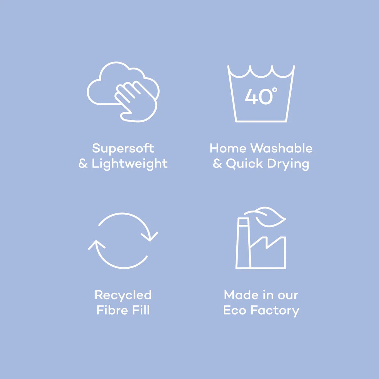 Night Lark® LINEN PRINT COVERLESS DUVET KING SIZE ALL YEAR 10.5tog - LILAC BLOOM House, Home & Garden