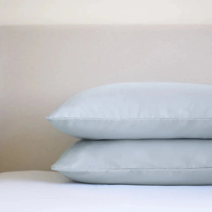 Night Lark® Plain Dye Pillowcase Pair - Nordic Mist Grey House, Home & Garden