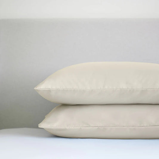 Night Lark® Plain Dye Pillowcase Pair - Warm Sand House, Home & Garden