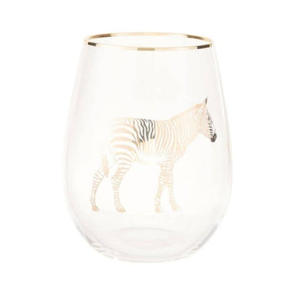 Nomi Gold Zebra Curved Tumbler 550ml House, Home & Garden