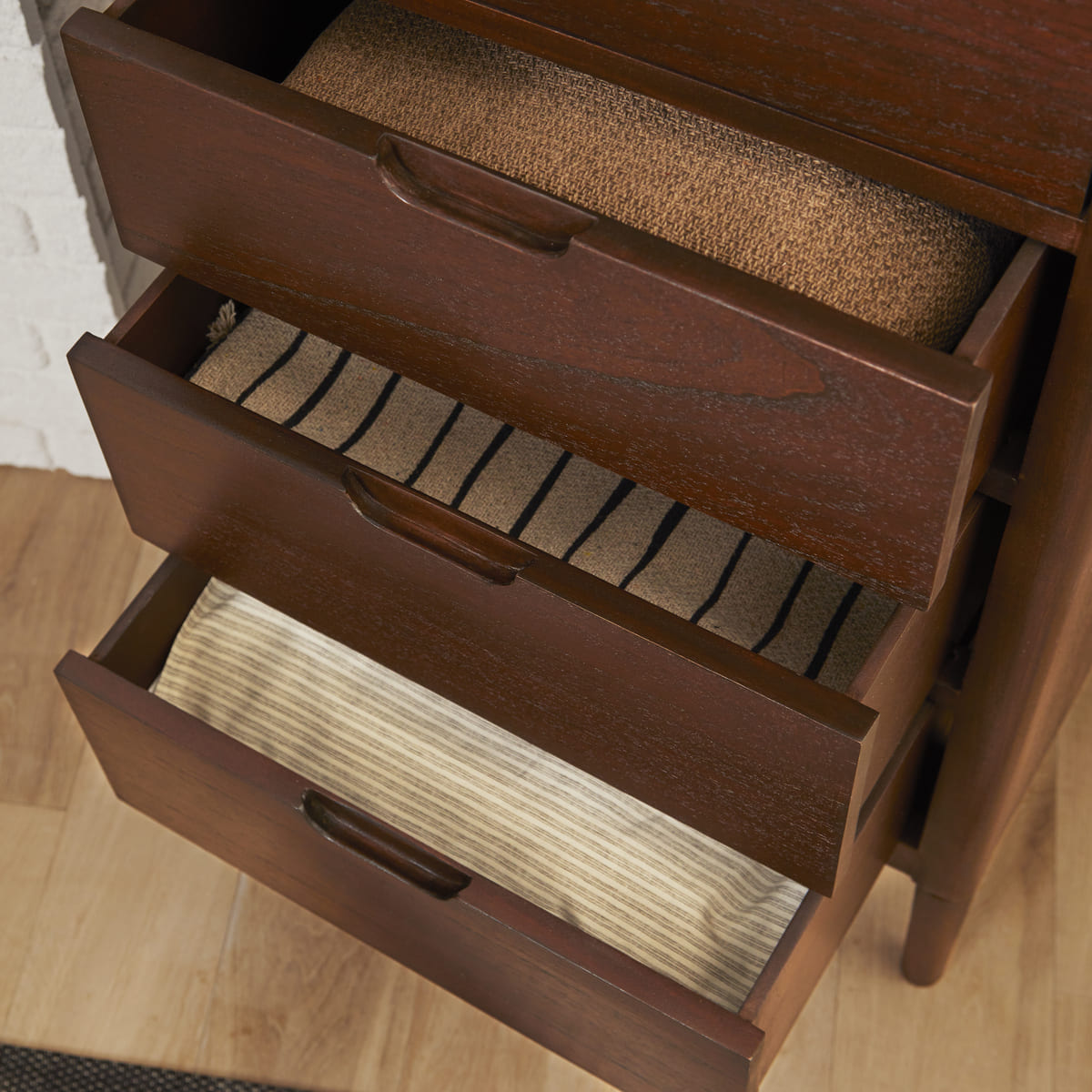 Norway Walnut Chest of 3 Drawers Fishe and Lilly