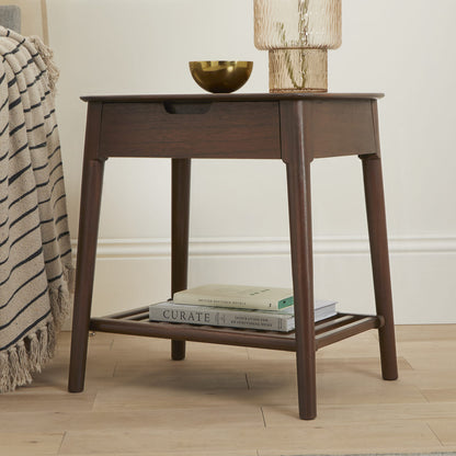 Norway Walnut Side Table Fishe and Lilly