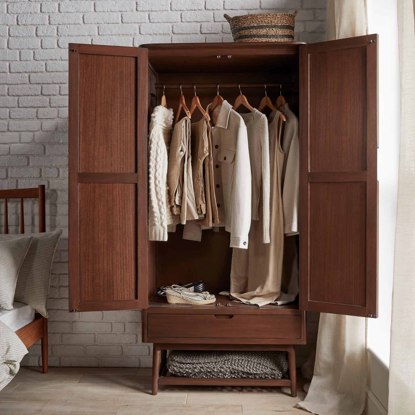 Norway Walnut Wardrobe Fishe and Lilly