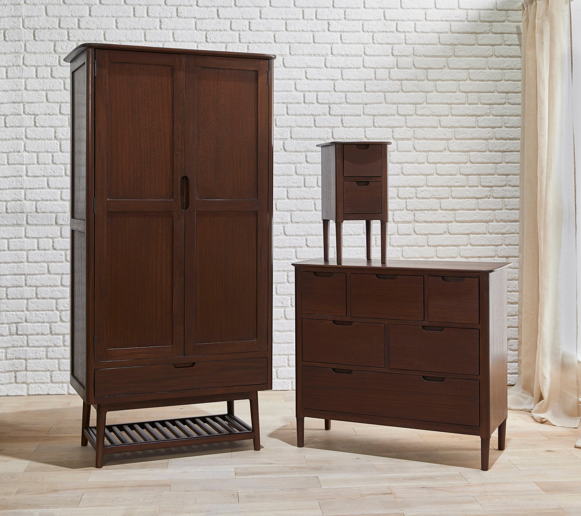 Norway Walnut Wardrobe Fishe and Lilly