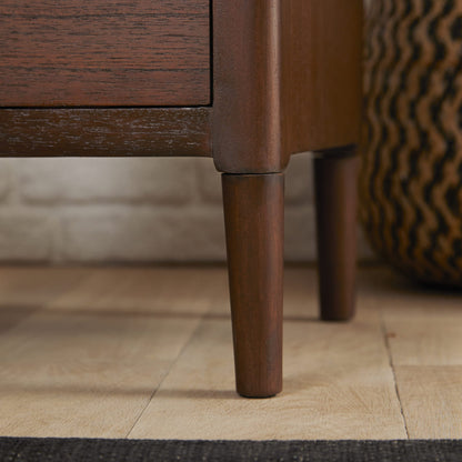 Norway Walnut Wooden Bedside Table Fishe and Lilly