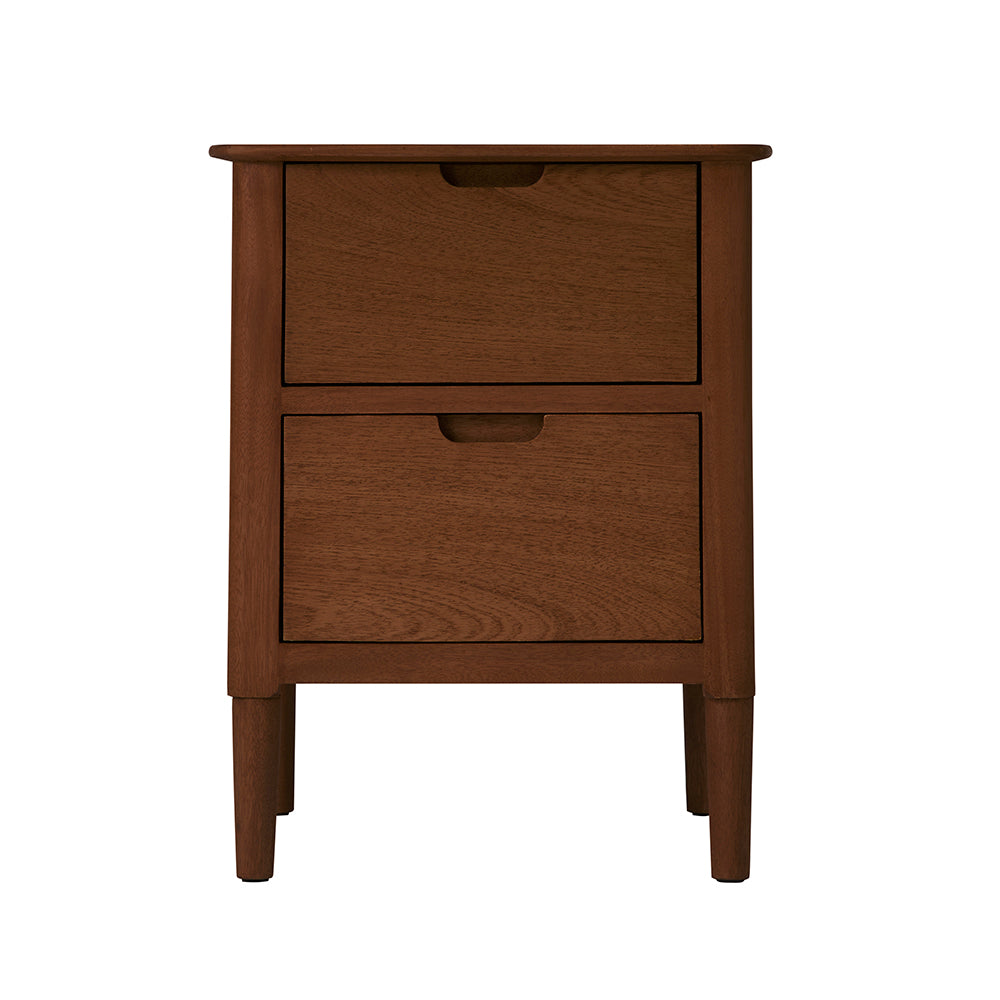 Norway Walnut Wooden Bedside Table Fishe and Lilly