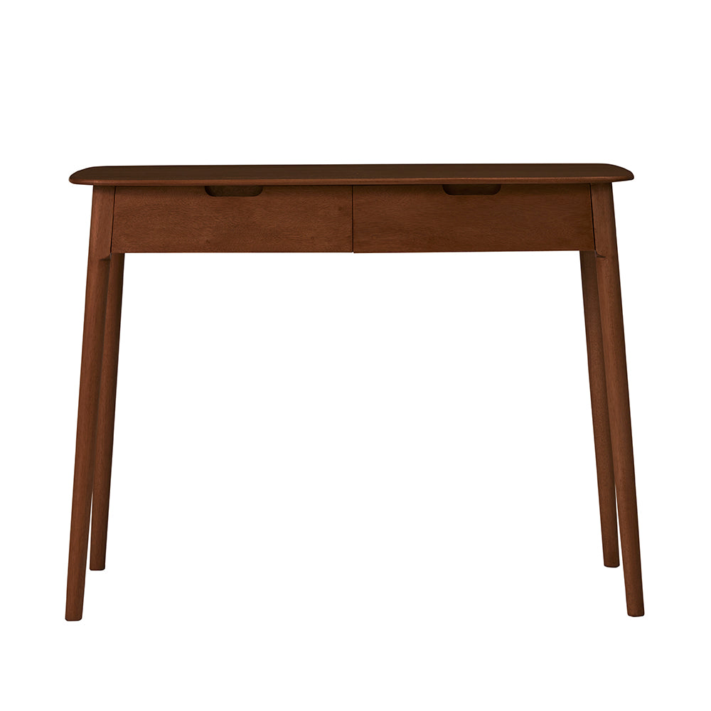 Norway 2 Drawer Walnut Console Table Fishe and Lilly