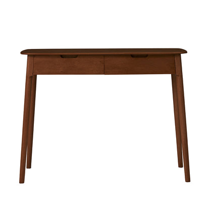Norway 2 Drawer Walnut Console Table Fishe and Lilly