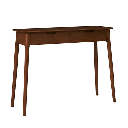 Norway 2 Drawer Walnut Console Table Fishe and Lilly