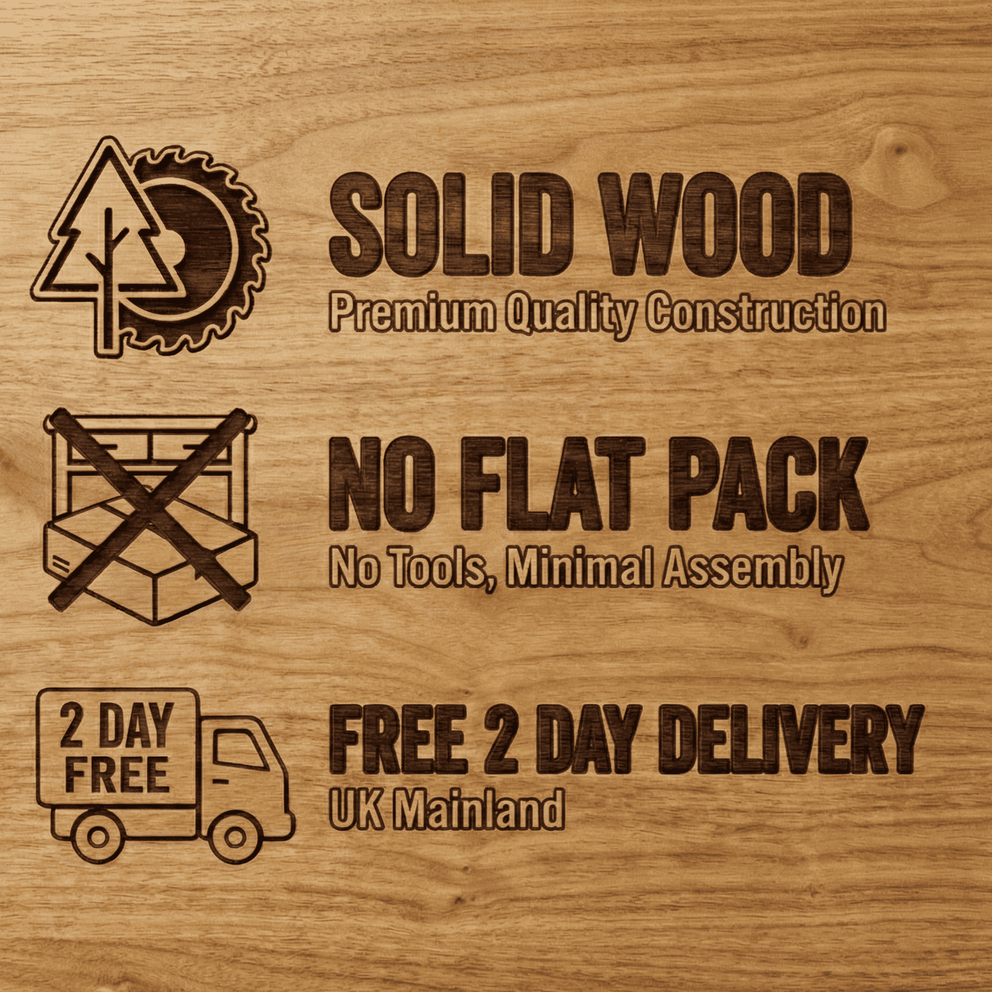 Scandinavian Light Oak Logan Narrow Bedside Table