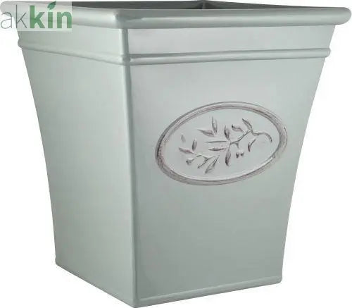 Olive Planter Square 35cm Grey - AK Kin Garden Supplies