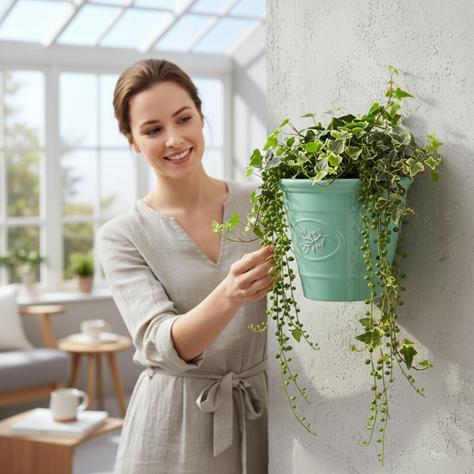 Olive Wall Planter 23cm - Green AK Kin Garden Supplies