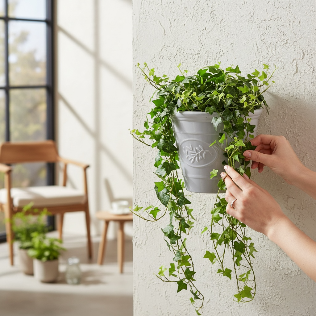 Olive Wall Planter 23cm - Grey AK Kin Garden Supplies