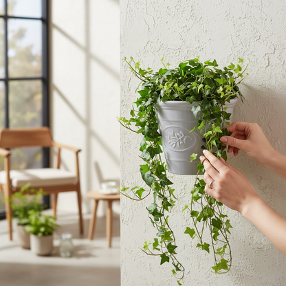 Olive Wall Planter 23cm - Grey AK Kin Garden Supplies