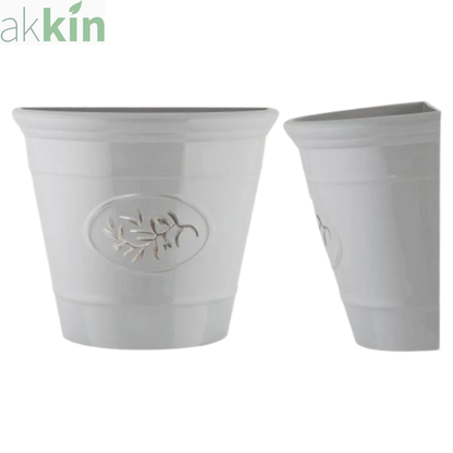 Olive Wall Planter 23cm - Grey AK Kin Garden Supplies