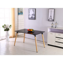 Patchwork Halo Dining Set Includes a Black Dining Table & Set of 4 Multicolour Fabric Chairs PN Home