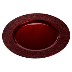 Paxton Red Pebble Effect Charger Plate House, Home & Garden