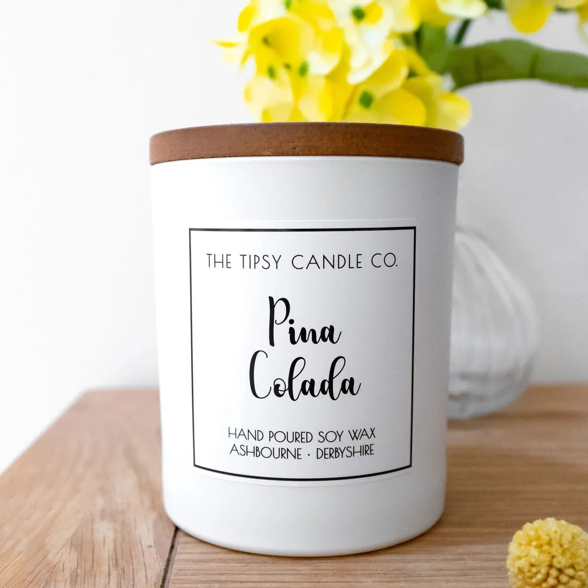 Pina Colada candle 300ml White Jar House, Home & Garden