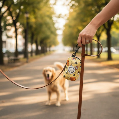 Poo Bag & Treat Holder -Bee Kind 10cm x 6cm x 4.5cm