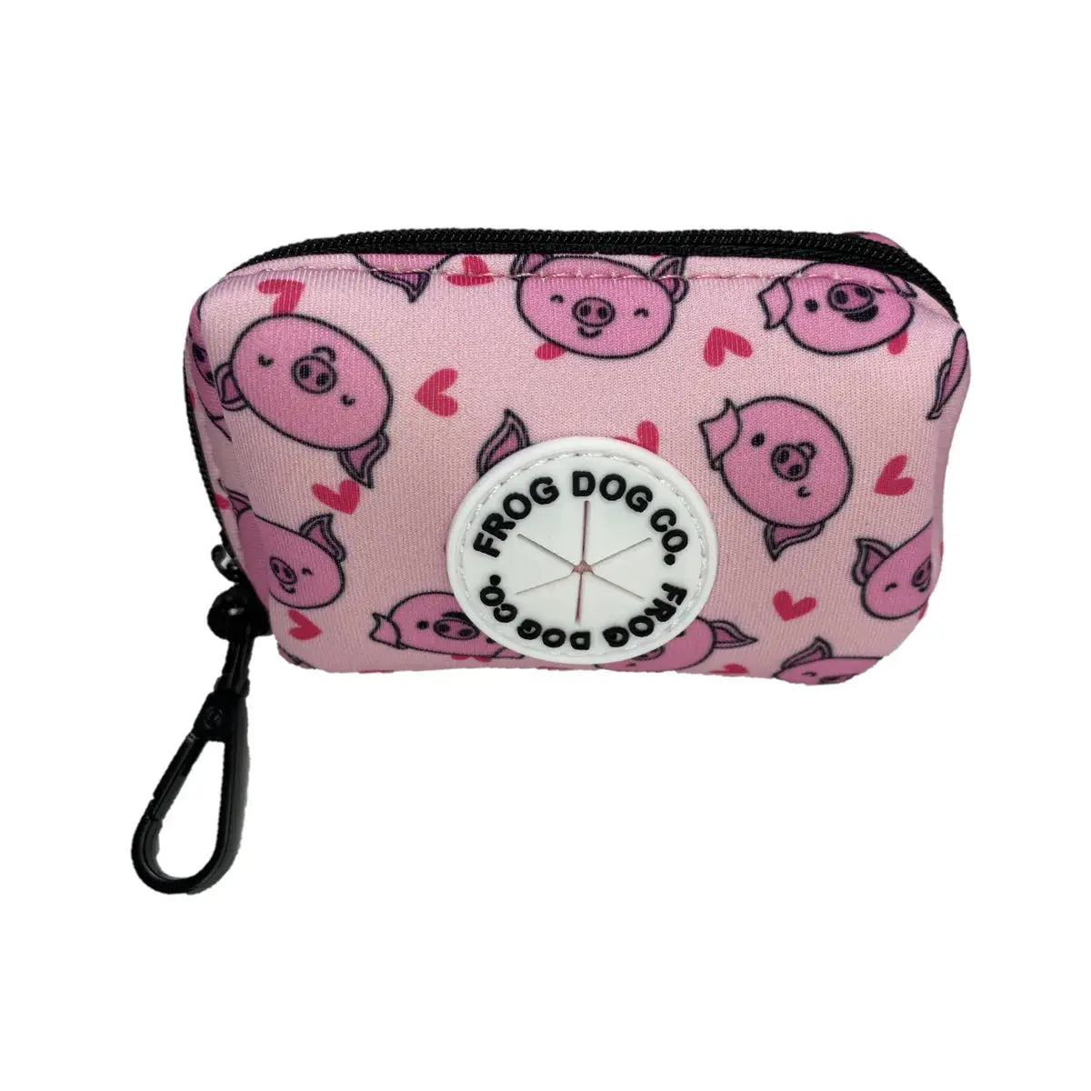 Poo Bag & Treat Holder -Piggy Passion 10cm x 6cm x 4.5cm AK Kin Garden Supplies