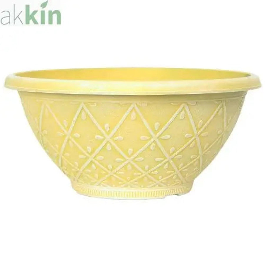 Prisma Decorative Bowl 12" - Sunglow Yellow AK Kin Garden Supplies