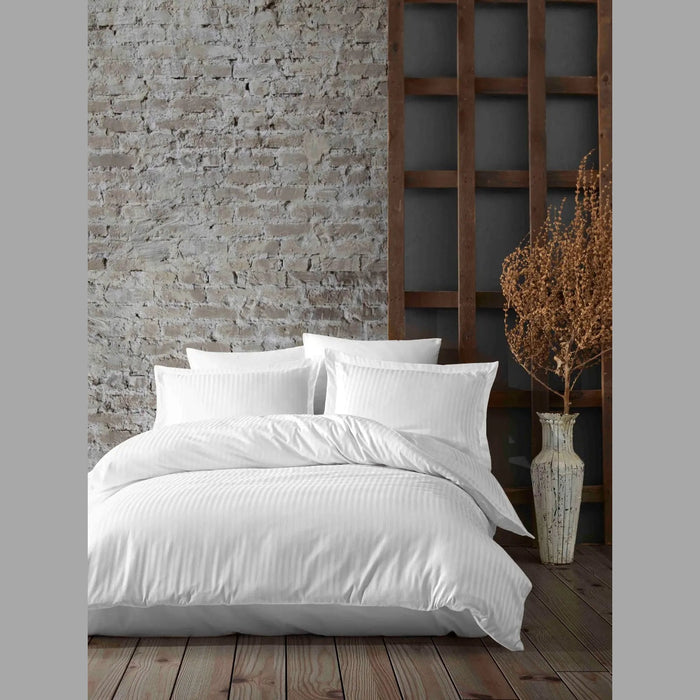 Pure Collection Cotton Sateen 6-Piece Duvet Cover Set - Double Bed AK Kin Garden Supplies