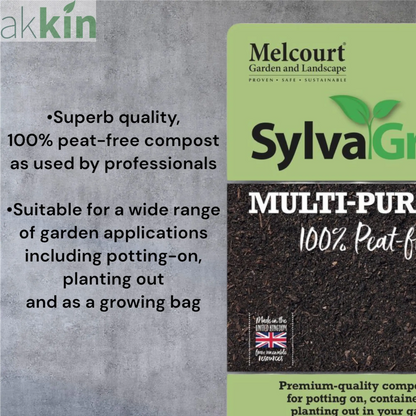 RHS Endorsed Melcourt Sylvagrow Peat Free Compost 40lt AK Kin Garden Supplies