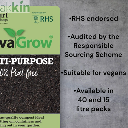 RHS Endorsed Melcourt Sylvagrow Peat Free Compost 40lt AK Kin Garden Supplies