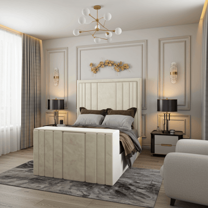 Rayna Panel Lined Tv Bed UK Beds Direct ltd