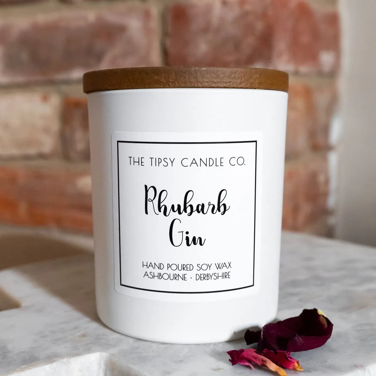 Rhubarb Gin candle 300ml White Jar House, Home & Garden