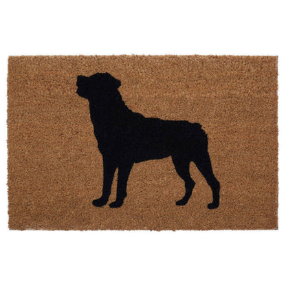 Rottweiler Coir Doormat H2 x D40 x W60 House, Home & Garden