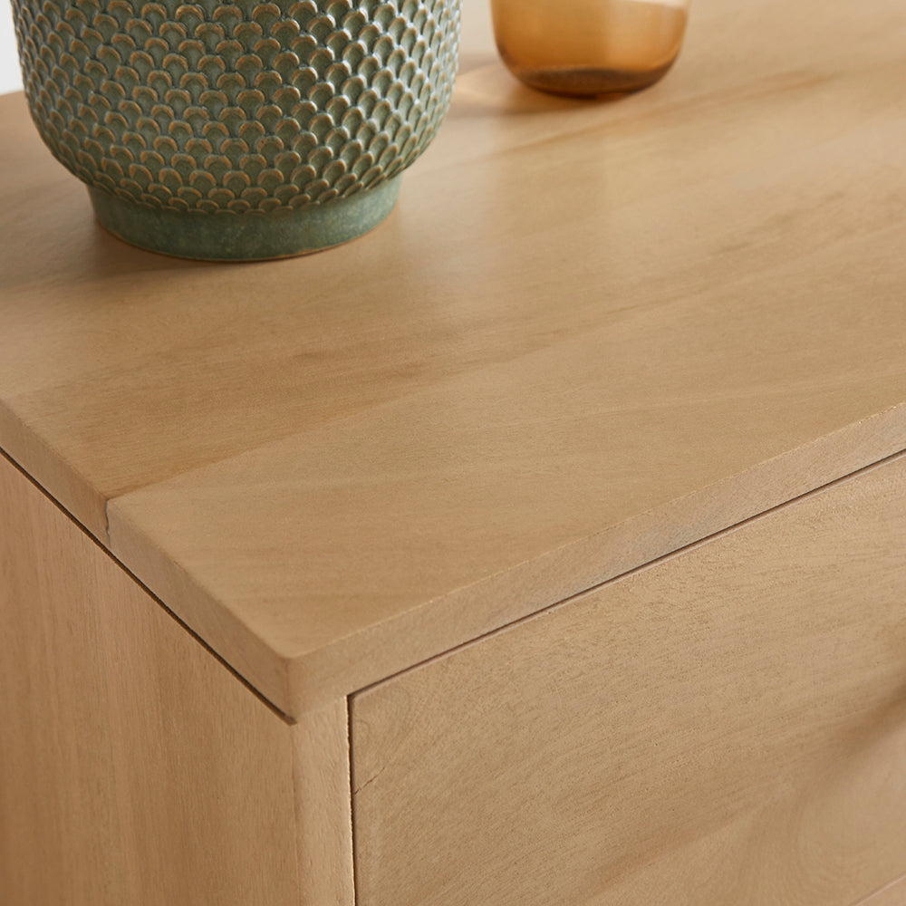 Scandinavian Light Oak Oslo Chest of 3 Drawers Fishe and Lilly