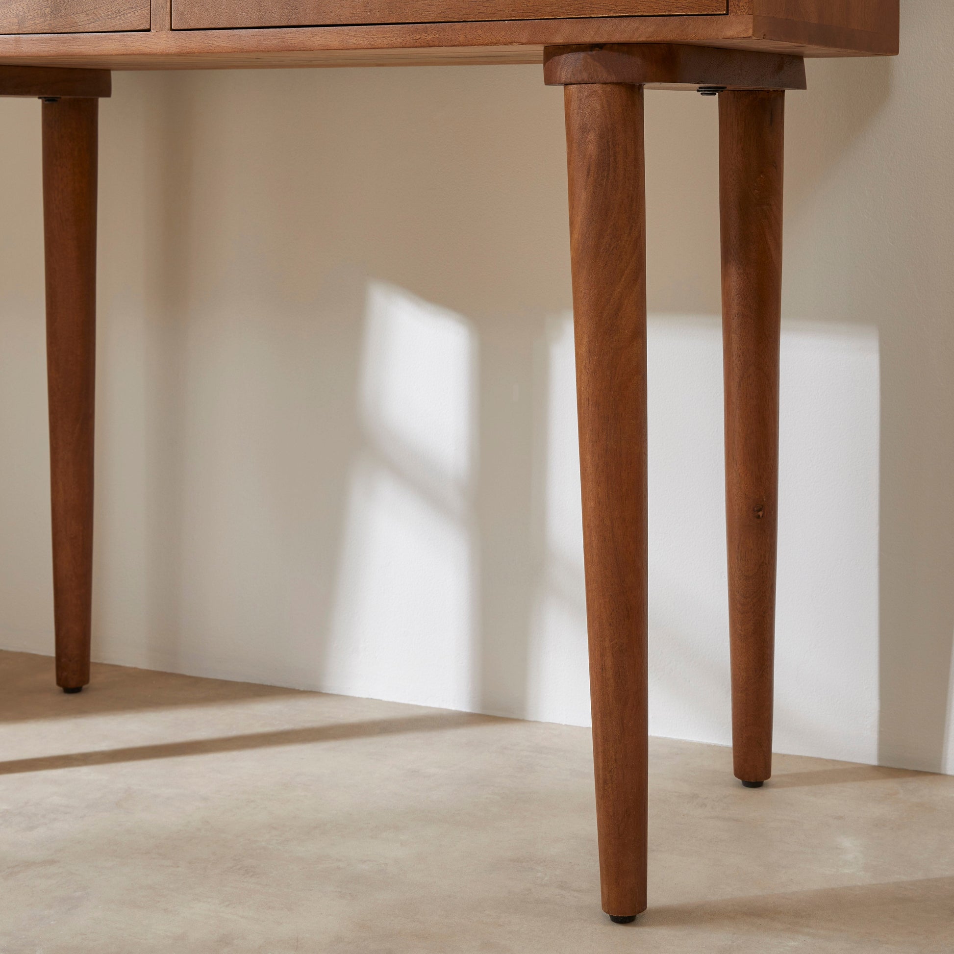 Scandinavian Walnut Oslo Console, Dressing Table, and Desk Fishe and Lilly