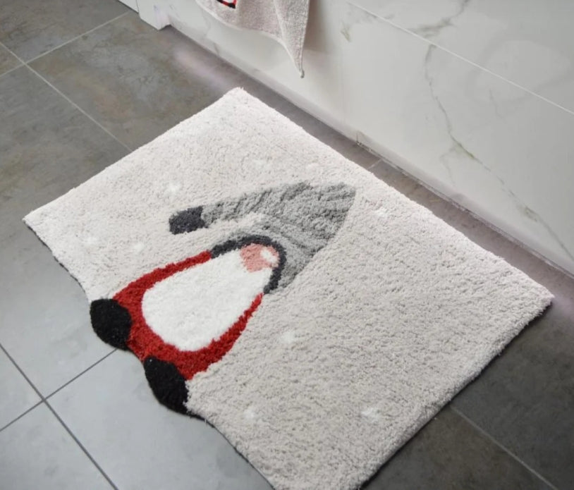 Gonk Christmas Bath Mat - Non-Slip, Supersoft Festive Rug