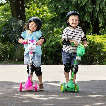 Xootz Unicorn Bubble Go Scooter - White