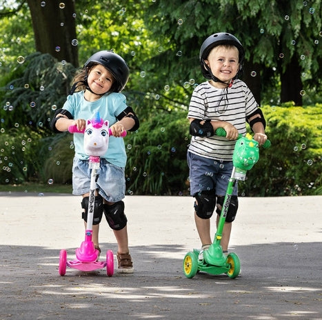 Xootz Unicorn Bubble Go Scooter - White