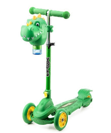 Xootz Dinosaur Bubble Go Scooter - Green