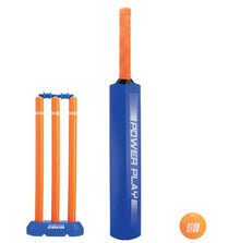 Powerplay Plastic Cricket Set - Blue - Size 3